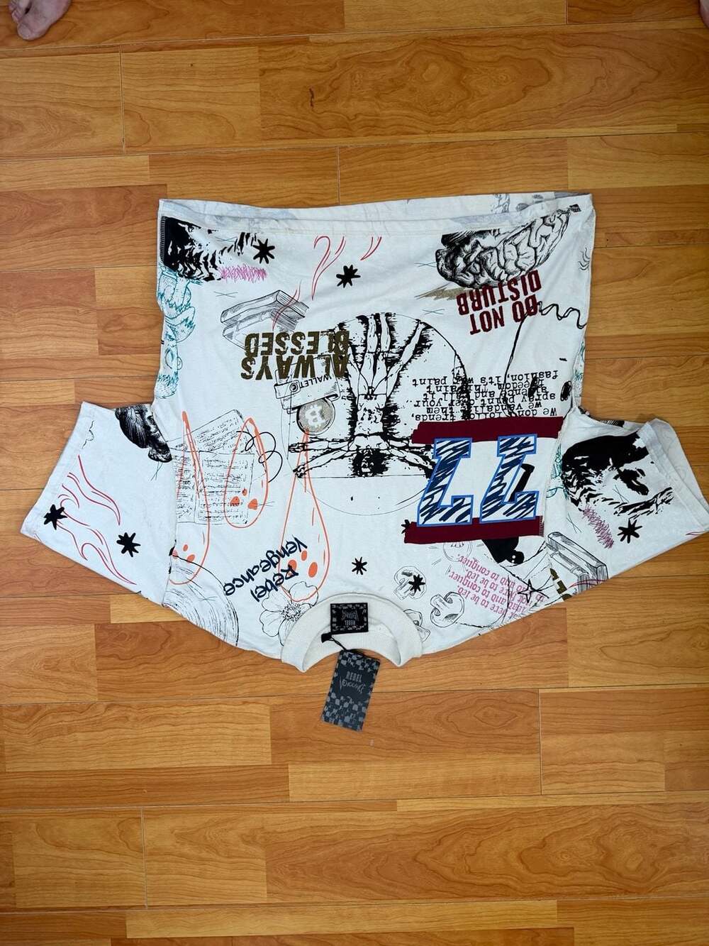 Rebel Vengeance Graphic Print Short Sleeve T-Shirt